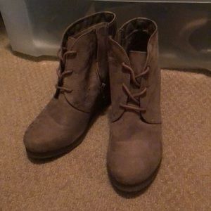 Merona wedge booties